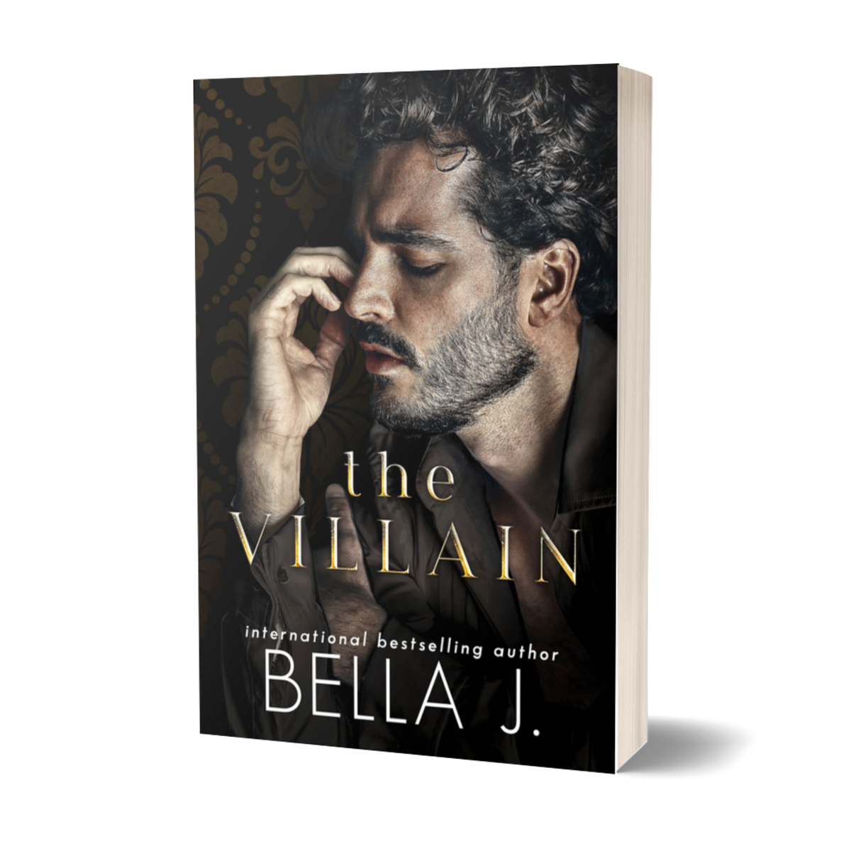 The Villain by Bella J. signed paperback, model cover