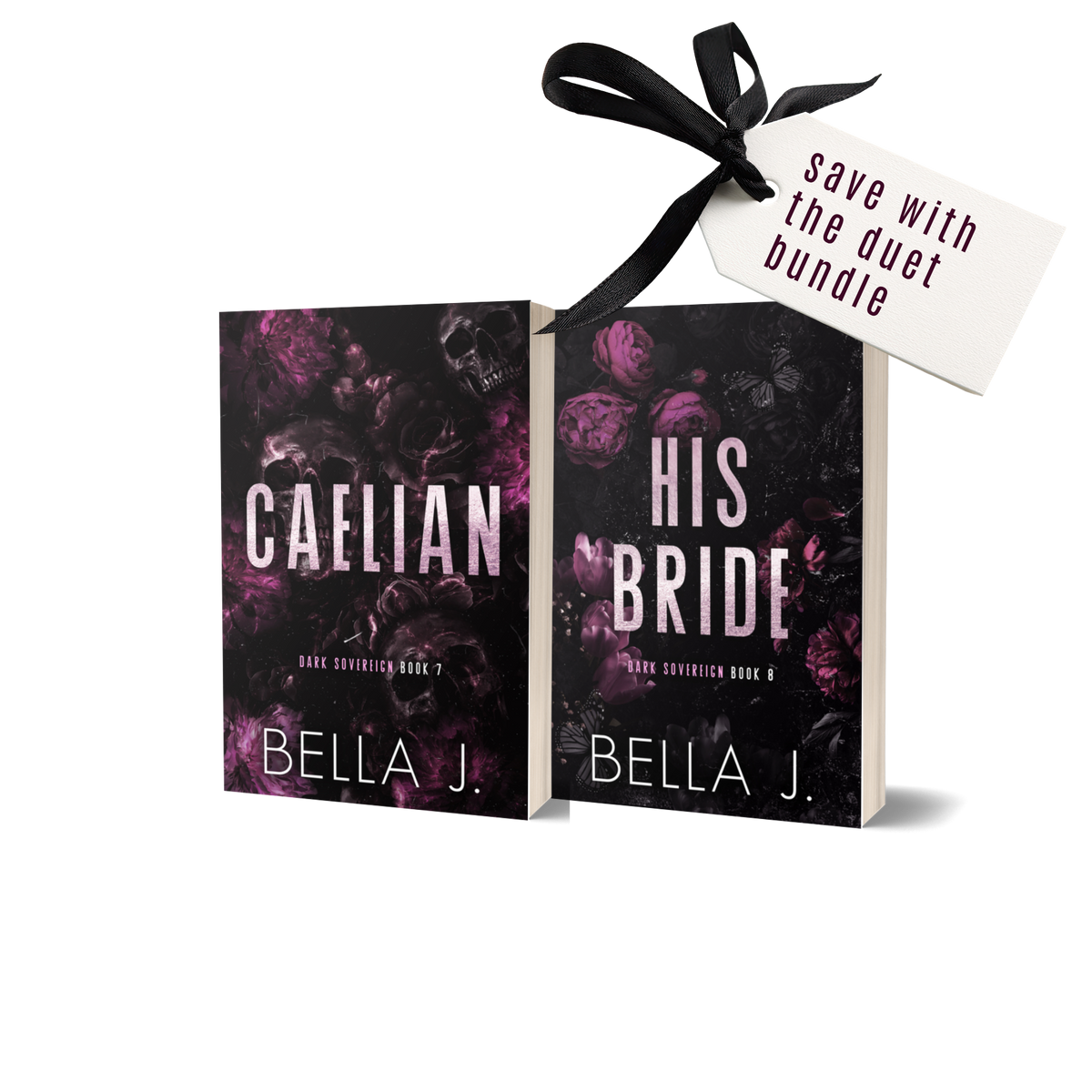 Caelian Duet signed paperback bundle by Bella J., discreet covers: Caelian, His Bride